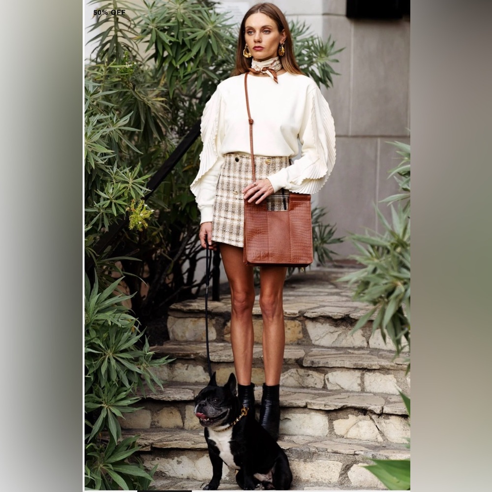 NWOT Béis Crossbody Bag in Cognac Crov
